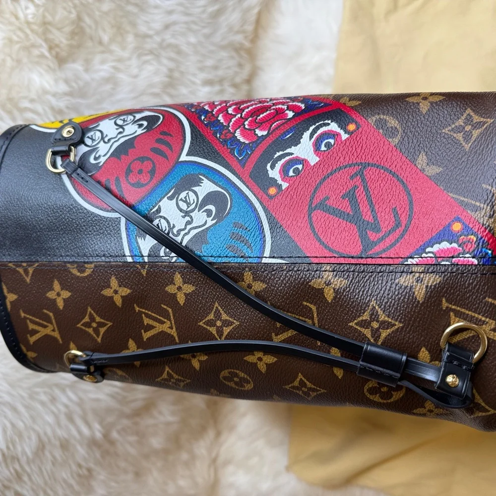 Louis Vuitton Limited Edition Monogram Kabuki Neverfull MM Tote - Picture 3 of 12